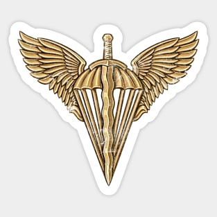 Ukrainian Air Assault Forces // Vintage-Style Emblem Design Sticker